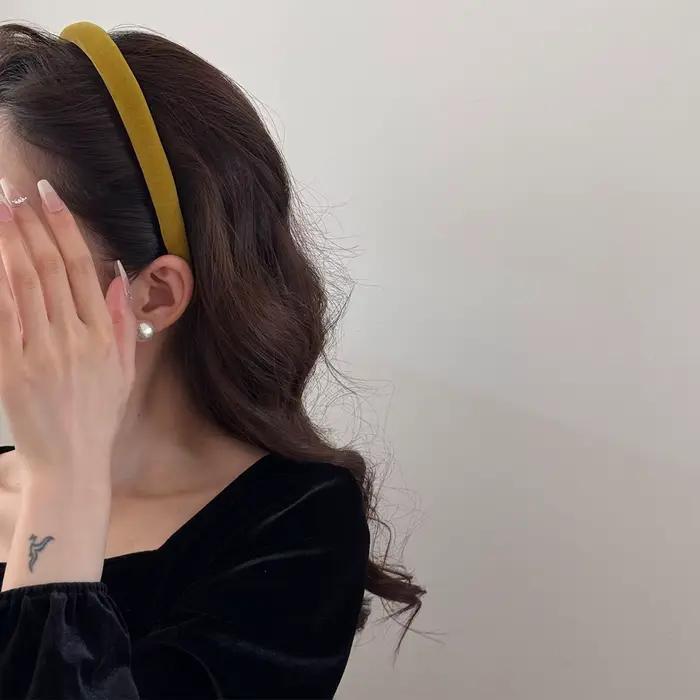 Nouveaux bandeaux en velours et satin pour femmes