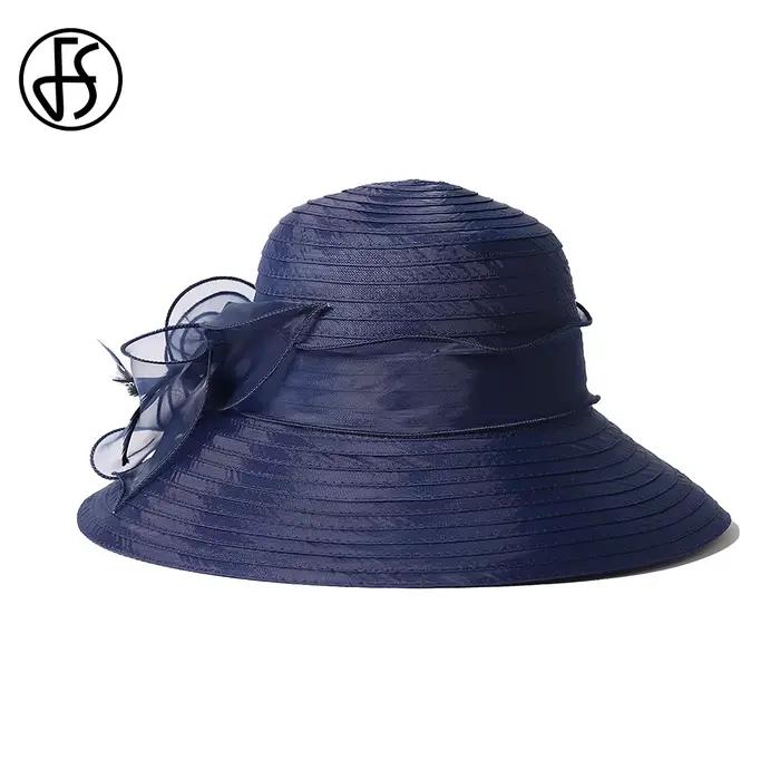 Chapeaux Derby bleu marine pour femmes