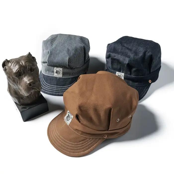 Chapeau d'ingénieur ferroviaire Bronson Casquette de conducteur de train de style robuste vintage réglable