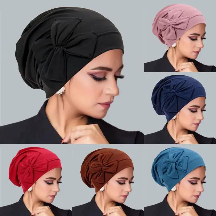 Nouveau 2026 – Bonnet intérieur musulman pour femme, turban indien, foulard, bonnet pour perte de cheveux, bonnet chimio, Turbante Mujer
