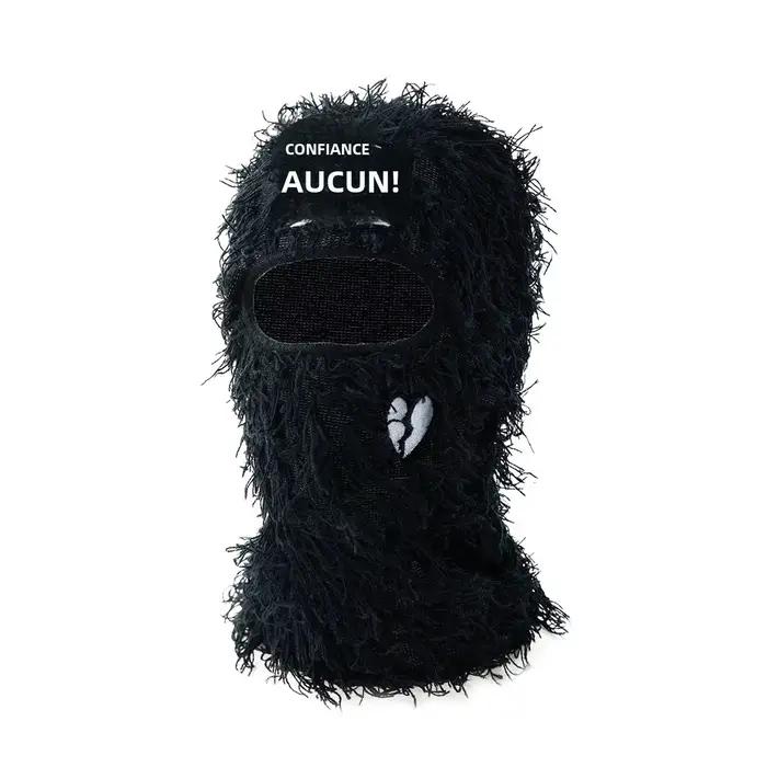 Cagoule brodée en forme de cœur pour hommes et femmes