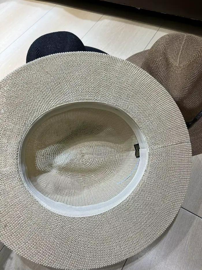 Chapeau de soleil en paille de raphia pour femme - Collection été
