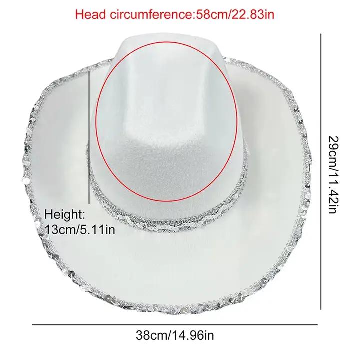 Chapeaux de cowboy western vintage pour femmes