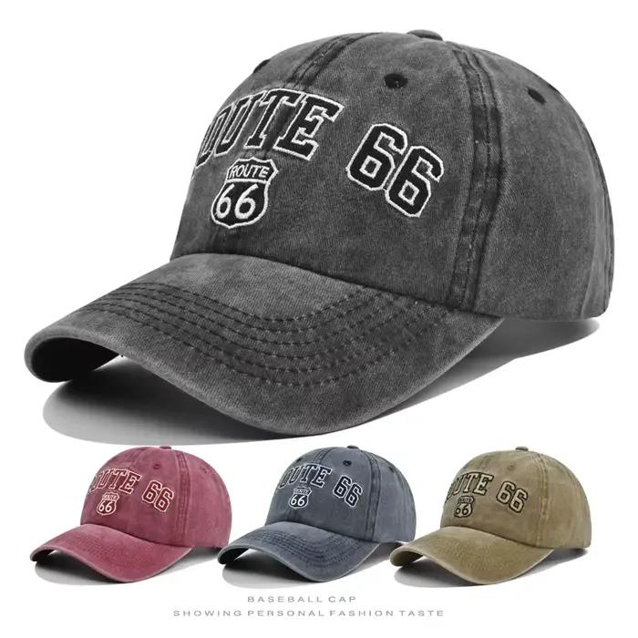 FAITOLAGL broderie lettres ROUTE 66 casquette de Baseball été Snapback mode chapeau pour femmes hommes décontracté papa