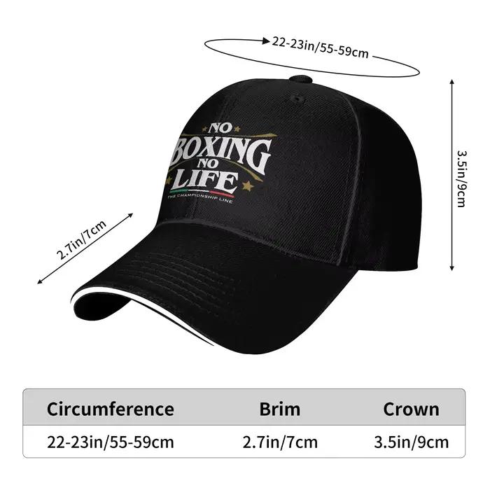Casquette de baseball personnalisée « No Boxing No Life » pour hommes et femmes