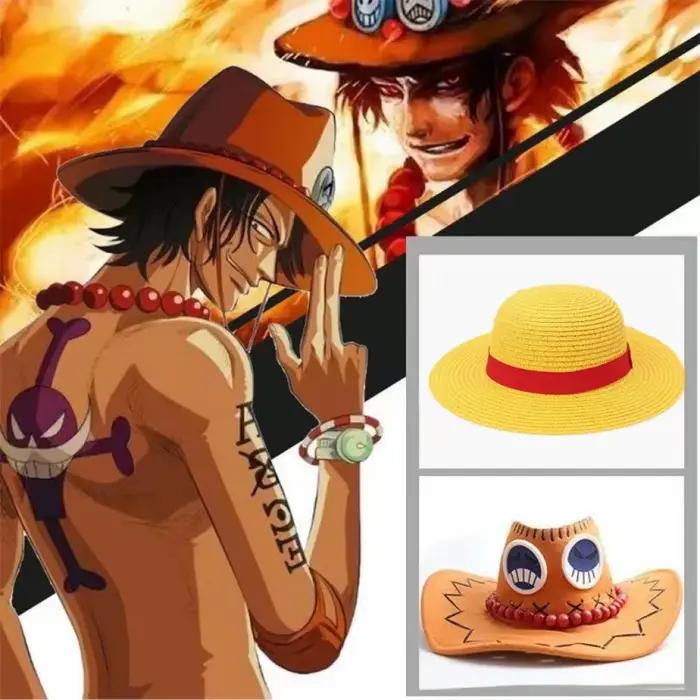 Chapeau de paille Luffy pour hommes et femmes casquette de cosplay de dessin animé accessoire de performance pour garçons et adultes chapeaux de paille robustes pour cosplay et activités en plein air
