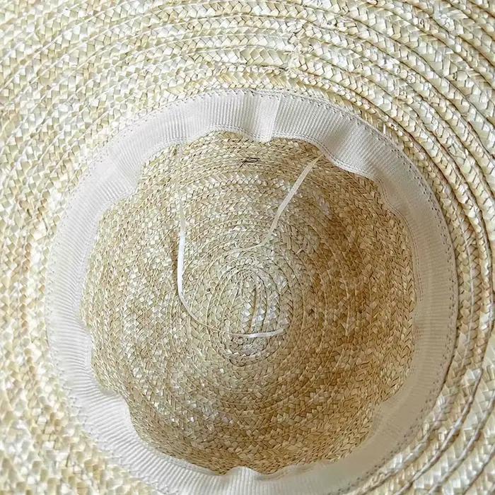 Chapeaux de paille à large bord pour femmes