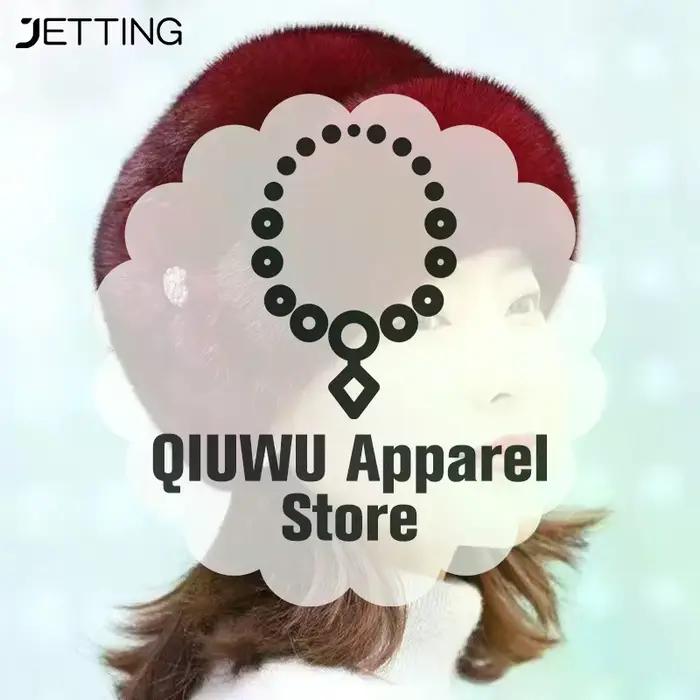 Femme fausse fourrure chapeau d'hiver épaissi garder au chaud casquette d'âge moyen fleur décor seau chapeaux