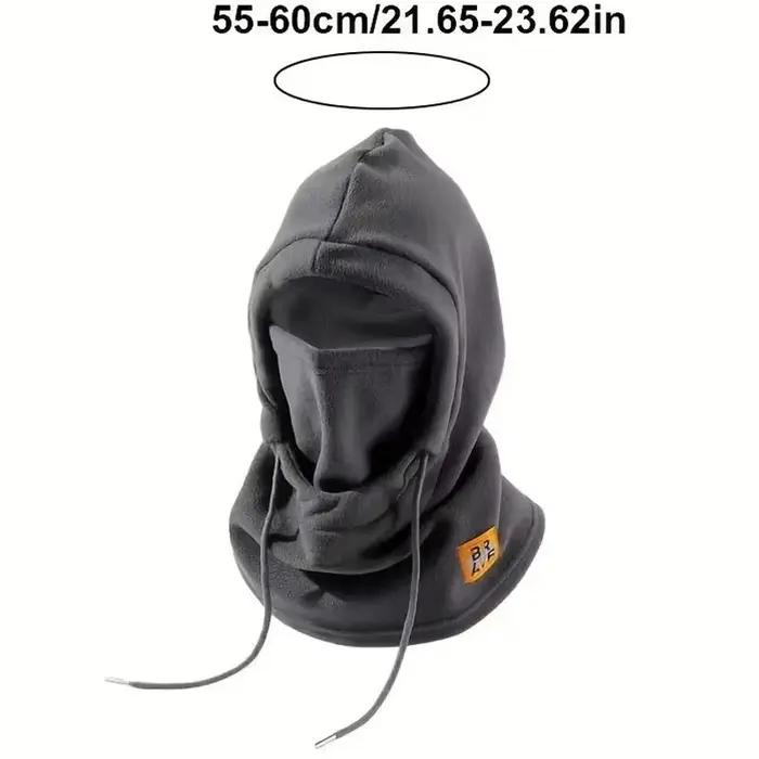 Chapeau d'hiver chaud avec masque et cache-cou 3-en-1