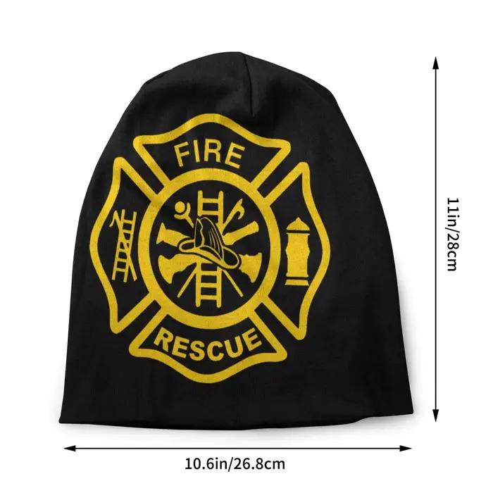 Bonnet unisexe personnalisé hiver chaud tricot chapeau femmes hommes pompier sauvetage de feu rue bonnets casquettes