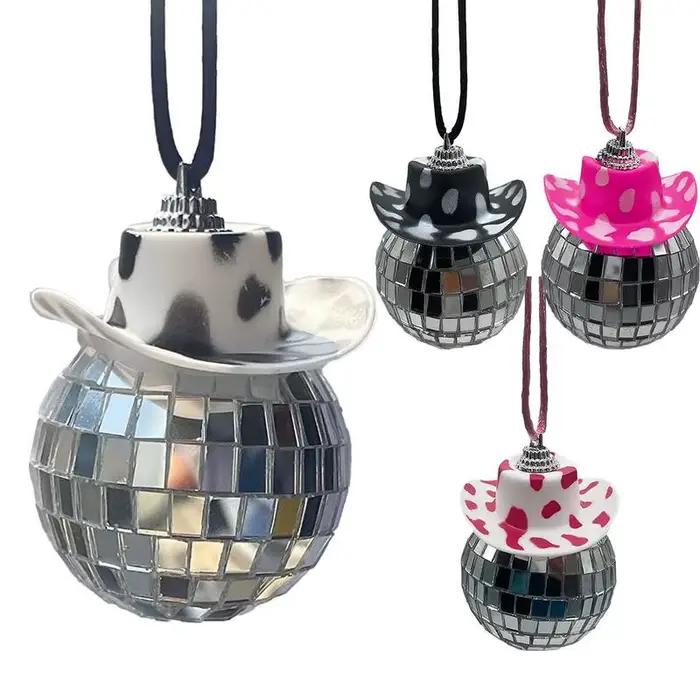 Boule Disco avec chapeau de Cowboy pour voiture