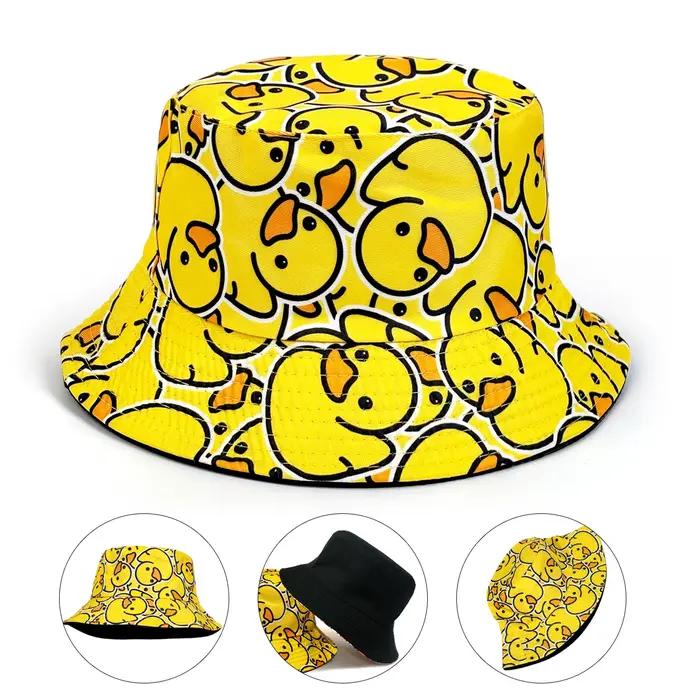 Chapeau bob décontracté à imprimé canard tendance