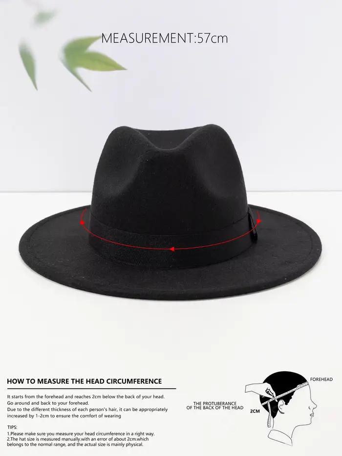 Chapeau jazz en ruban noir tendance pour enfants