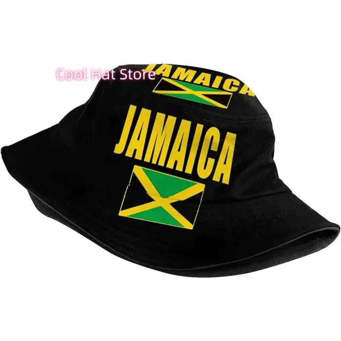 Chapeau de seau drapeau de la Jamaïque pour homme et femme, chapeau de soleil multicolor polyvalent pour toutes les saisons occasions décontractées