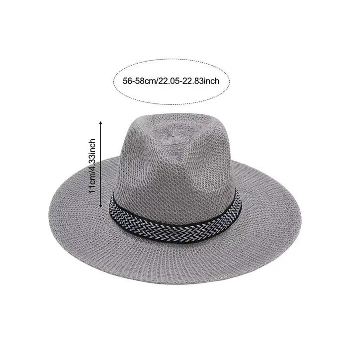 Chapeau de paille d'été pour hommes et femmes