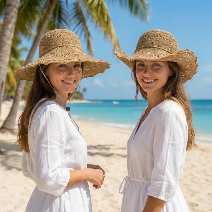 Chapeau de soleil élégant pour femme