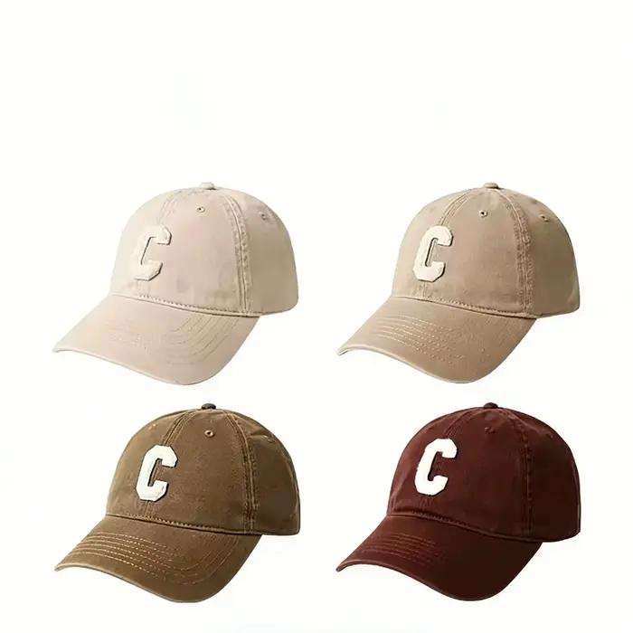 Chapeau femme printemps automne hommes et femmes même Style C mot tout dur haut casquette de Baseball mode