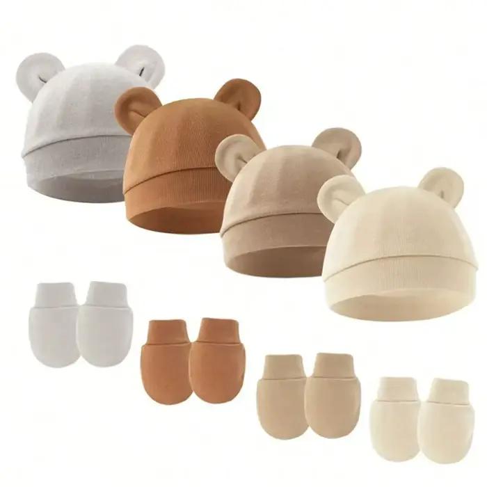 Ensemble de chapeaux et gants pour bébé fille