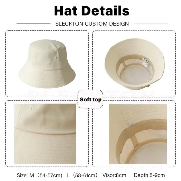 SLECKTON Logo personnalisé seau chapeau pour hommes et femmes broderie