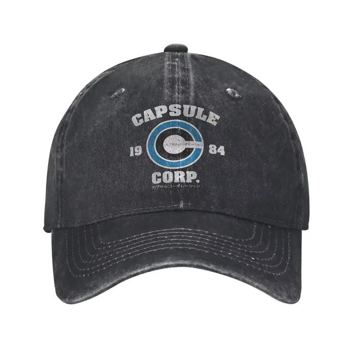 Casquette Capsule Corp en coton avec motifs animés unisexe style vintage pour homme femme été extérieur sport décontracté quatre saisons
