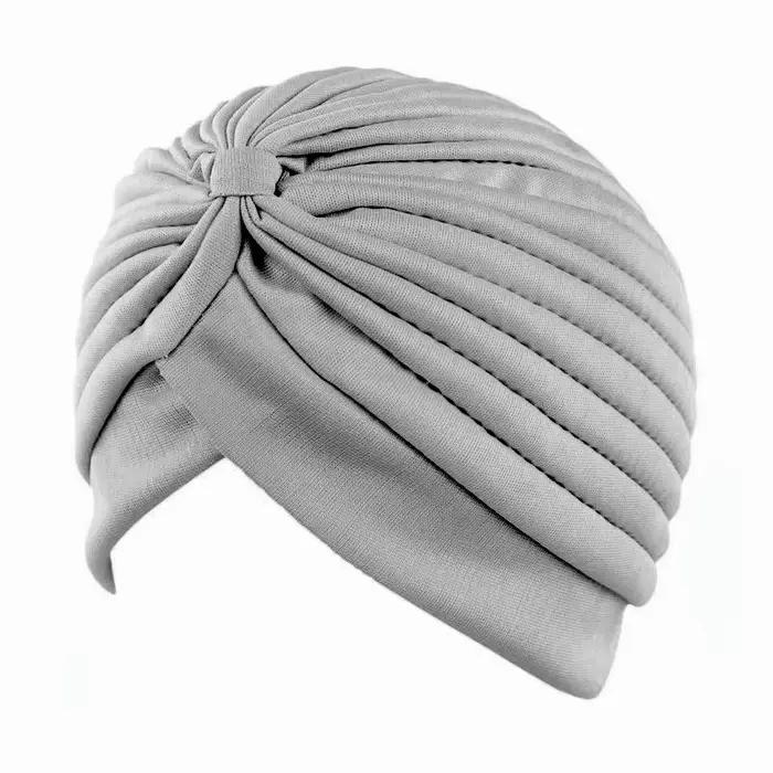 Nouveau dames noué à volants Turban doux foulard décontracté Streetwear femme musulman Hijab indien chapeaux Cancer chimio casquette Turbante