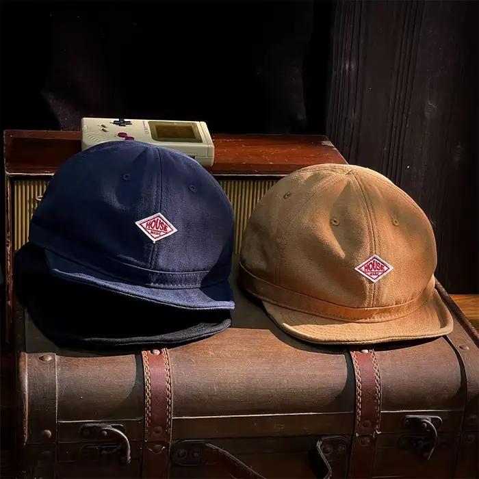 Casquette de baseball rétro à bord court pour homme
