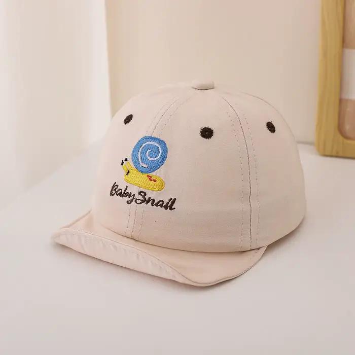 Casquette de baseball à motifs brodés en forme de escargot