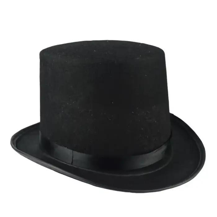 Événement noir enfants chapeaux magicien cirque haut fête carnaval Festivals chapeau casquette noël anniversaire Cosplay