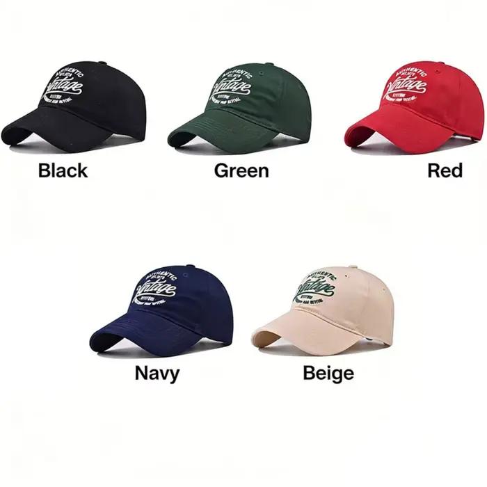 Casquette de baseball unisexe vintage américaine brodée