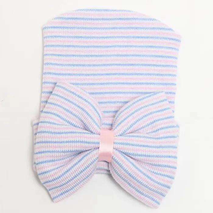 Bonnet chaud à rayures pour nouveau-né et enfant en bas âge