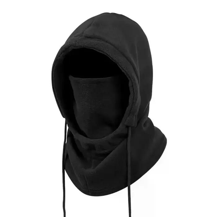 Chapeau chaud d'hiver avec masque et cache-cou unisexe cagoule