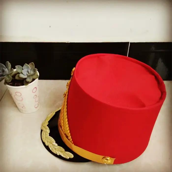 Chapeau haut-de-forme rouge pour enfants et adultes