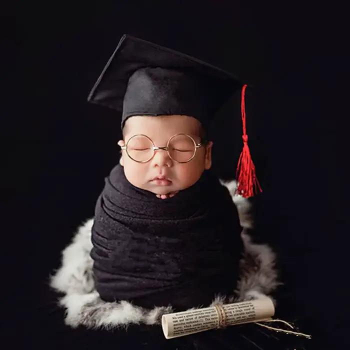 Chapeau de docteur mignon pour bébé 0-3 mois, accessoire de costume, casquette pour photos, cadeau pour enfants occasions spéciales