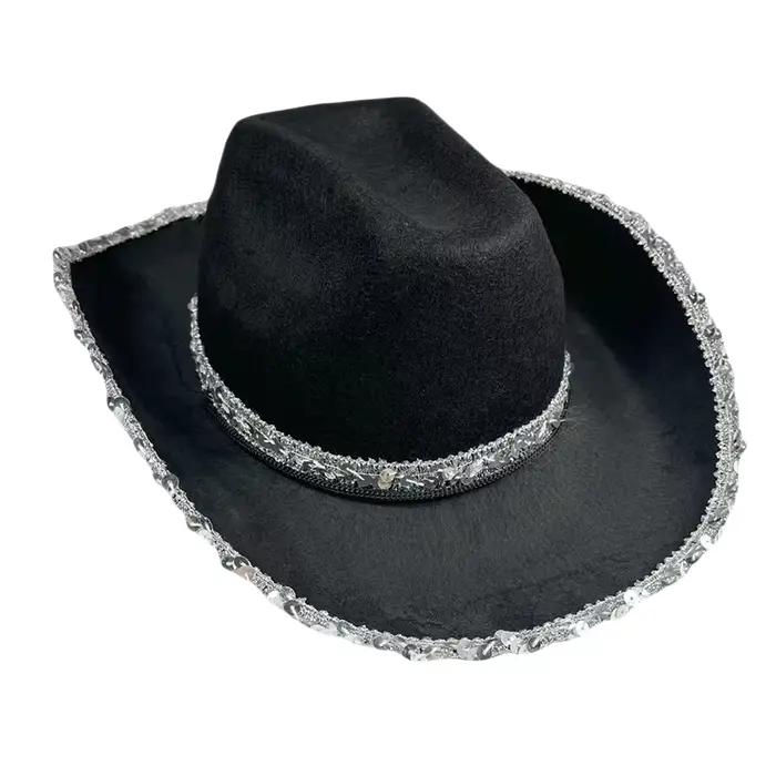 Chapeaux de cowboy western vintage pour femmes
