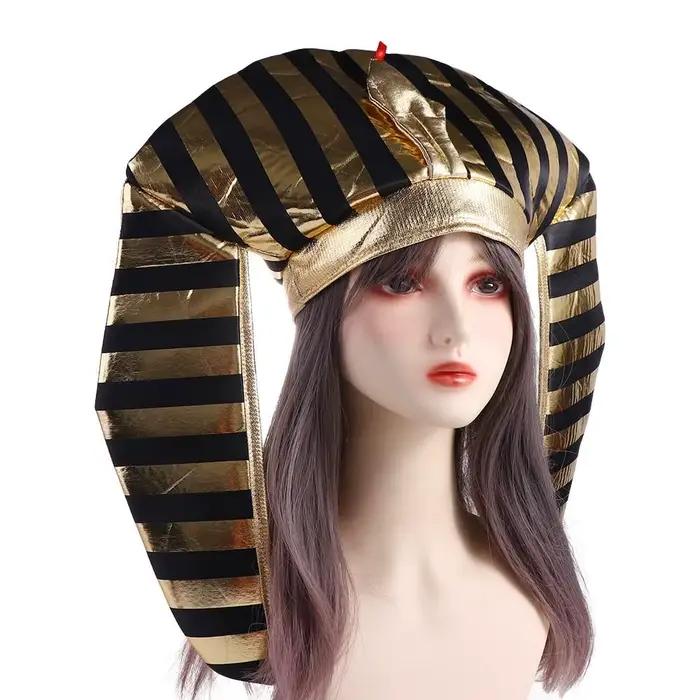 Chapeau de pharaon d'halloween tête de serpent