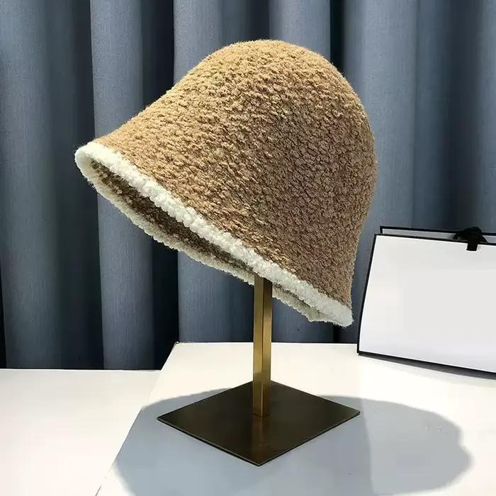 Nouveau chapeau de seau COKK pour femmes hiver tricoté décontracté garder au chaud design de mode coréen occasions spéciales