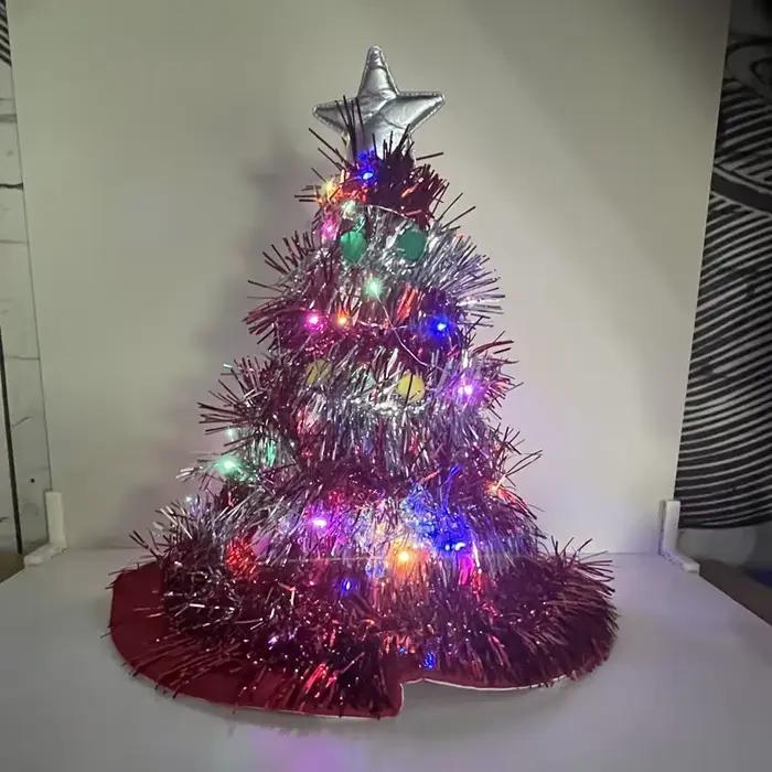 Chapeau de Père Noël Glow Party pour déguisement