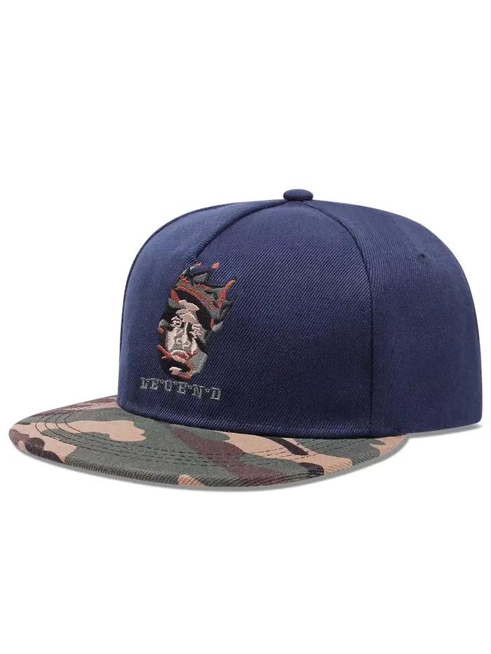 Nouvelle Casquette de Baseball de Luxe en Coton avec Motif de Lettres, Style Hip-Hop, Visière Plate, Réglable, Polyvalente pour Hommes et Femmes Occasions Décontractées