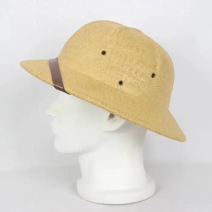 Chapeau de soleil unisexe en paille pour homme et femme, chapeau de voyage multifonction sport, style élégant, protection solaire, plage, randonnée, safari, vacances