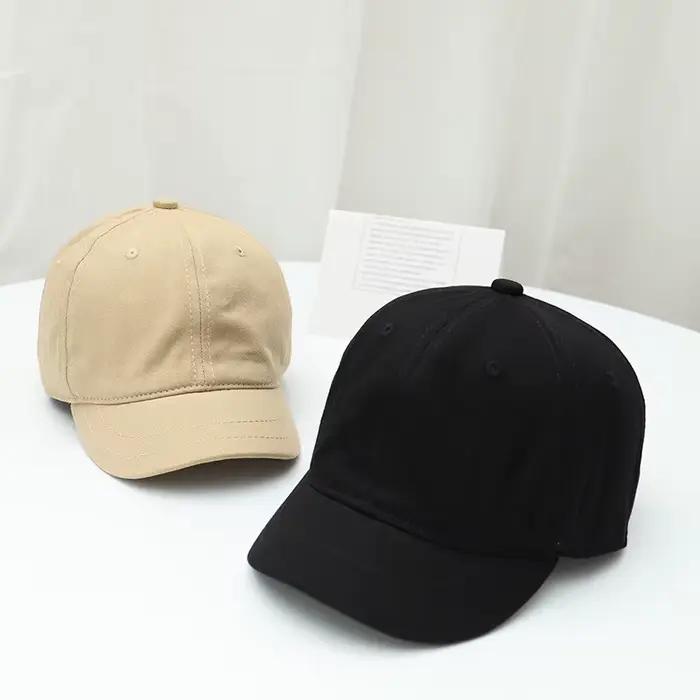 Chapeau Hip Hop rétro à bord court coton doux réglable pour homme et femme occasions sportives et décontractées