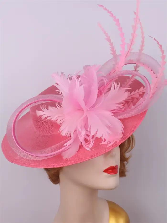 Mariée pilulier rouge Fascinator Chapeau Femme mariage