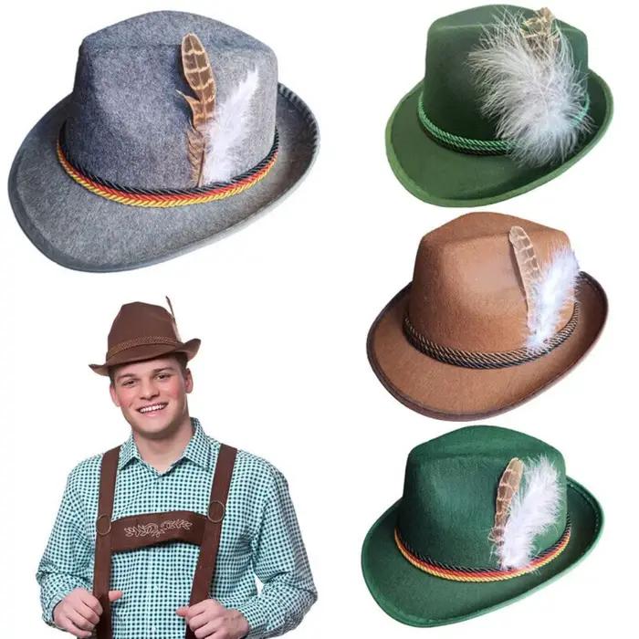 Nouveau Chapeau de Mode avec Décorations en Plumes