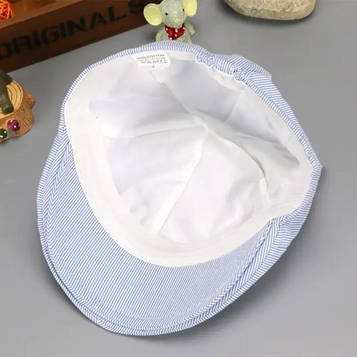 Béret en coton rayé pour enfants