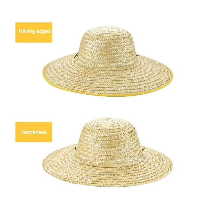 Chapeau de paille décontracté à large bord réglable protection solaire pour femmes et hommes printemps été extérieur occasions spéciales