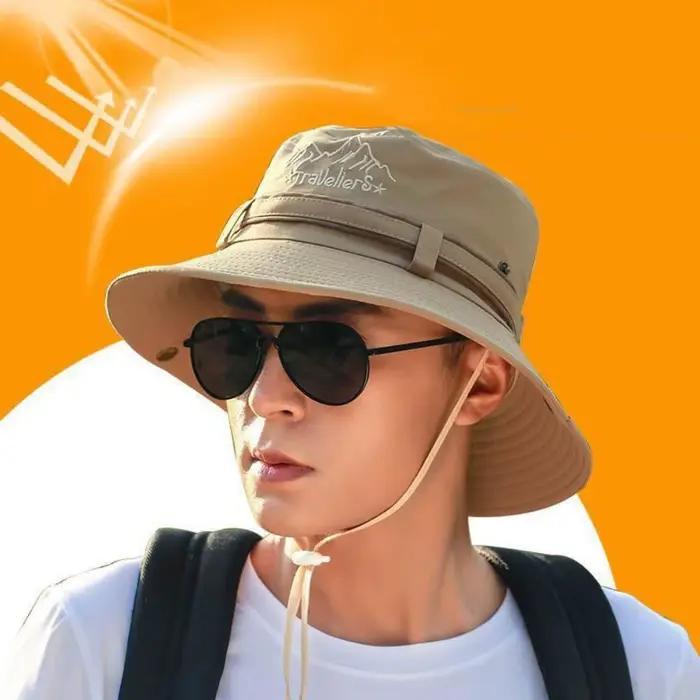 Chapeau de soleil simple en coton pour homme