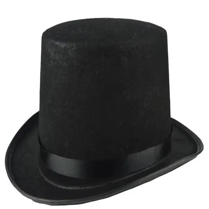 Événement noir enfants chapeaux magicien cirque haut fête carnaval Festivals chapeau casquette noël anniversaire Cosplay