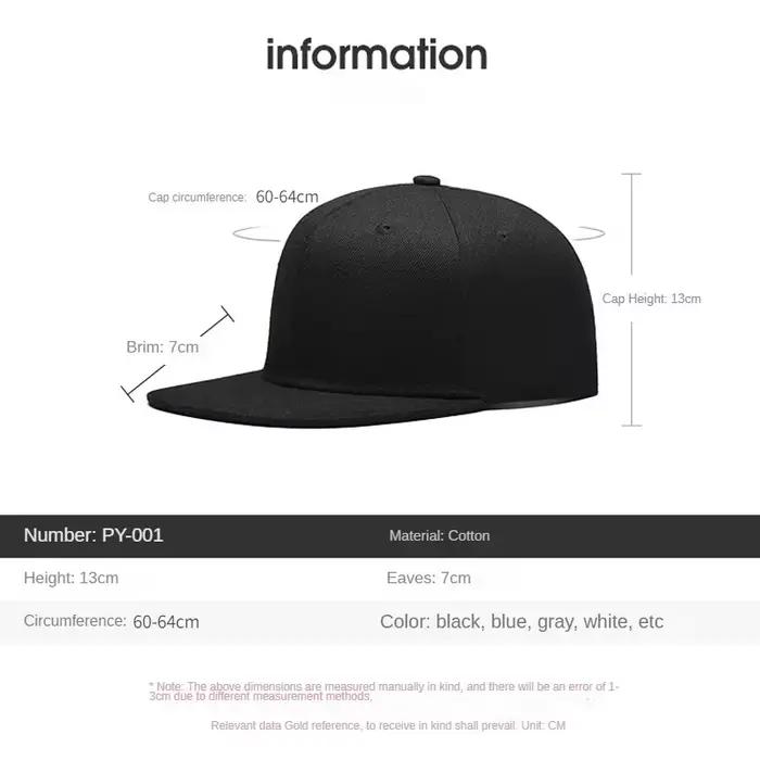 Casquette de baseball sportive à dos fermé, grande taille, protection solaire, pour homme, uni, polyester, adapté aux quatre saisons