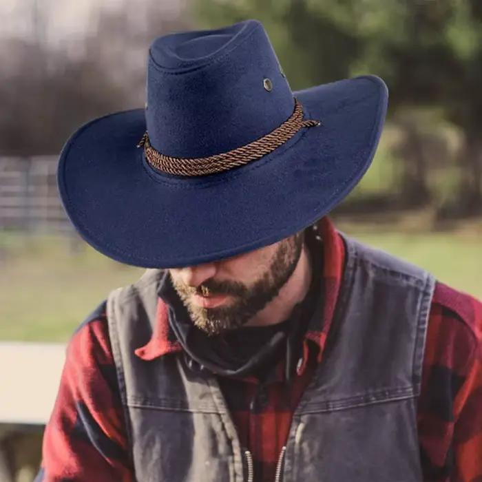 Chapeau de Cowboy Western Vintage pour Homme
