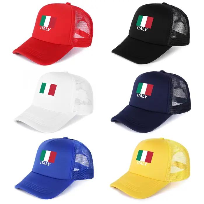 Casquette de camionneur imprimée drapeau italien