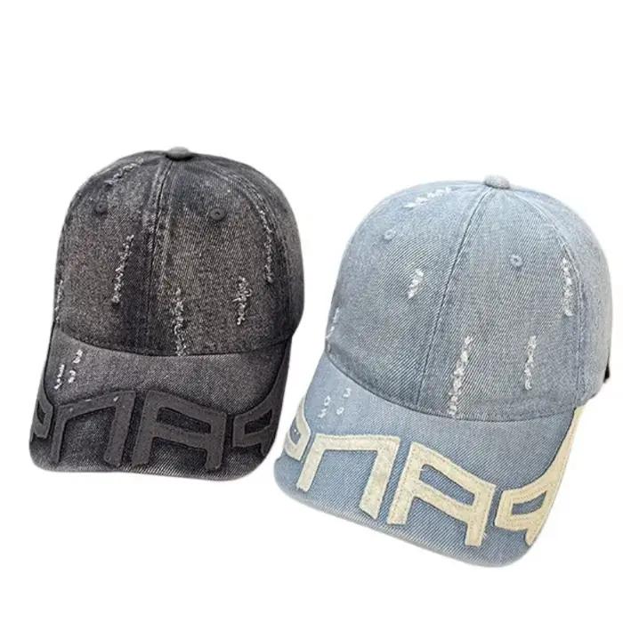 Casquette de baseball rétro personnalisée effet vieilli